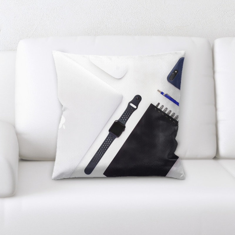 Microsuede Reversible Throw Pillow