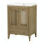 Meuble-lavabo simple 24 po avec plateau en céramique Mericle