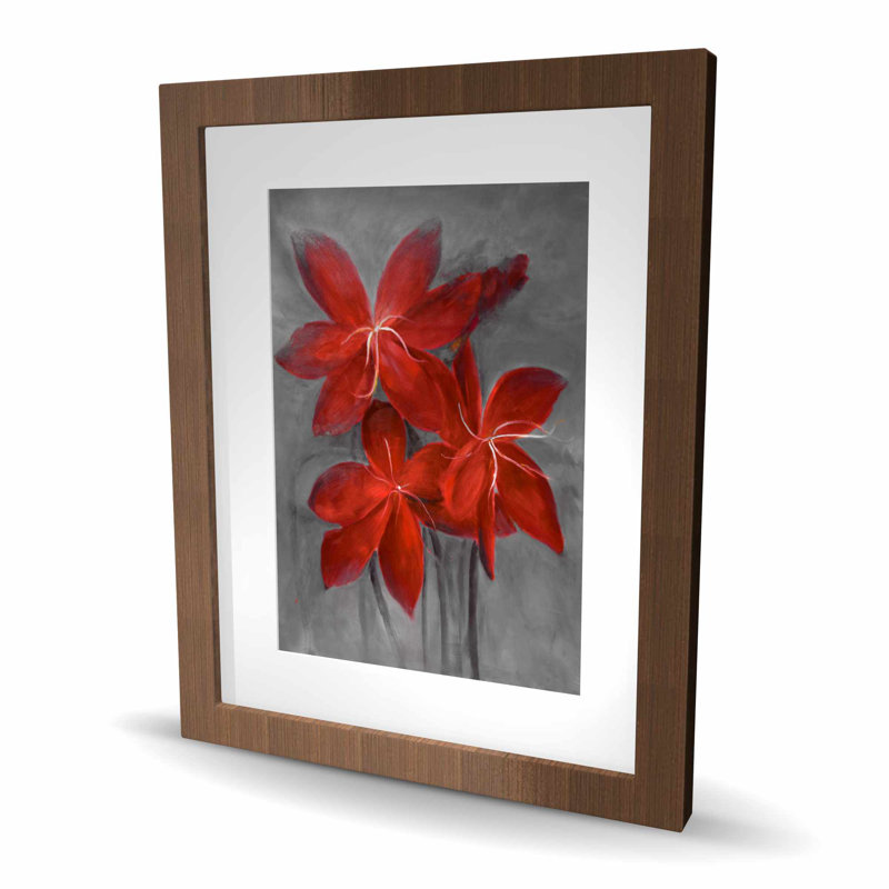 Asiatic Lily - Impression romantique encadrée pour la décoration intérieure
