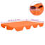 Auvent de remplacement en tissu orange Maylin-56165078-56165065