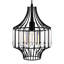 Luminaire suspendu noir 10 "pour 1 lumière avec culot E26