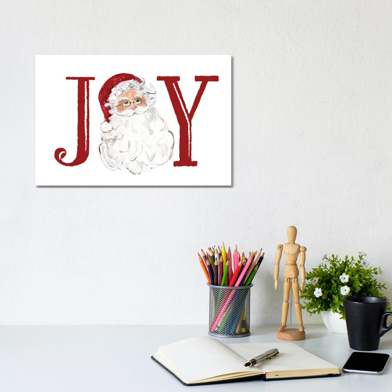 Santa Joy - reproduction d'art murale - toile tendue