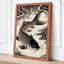 Carp in Motion Japandi - Wrapped Canvas-1028612156-1028612157