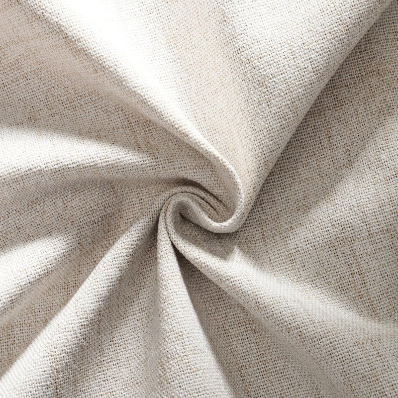 Chaise de salle à manger rembourrée en tissu, Beige