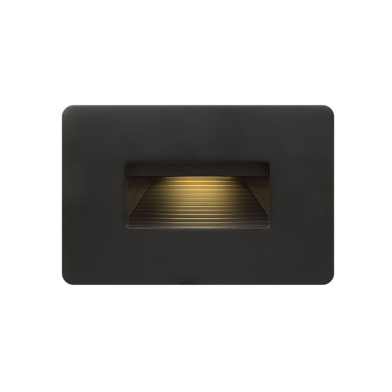 Luna Line Voltage Integrated LED Step Light, Satin Black, 2700K
