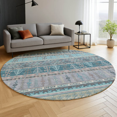 Premium Machine Washable Mayfield AMF2160 Striped Rug