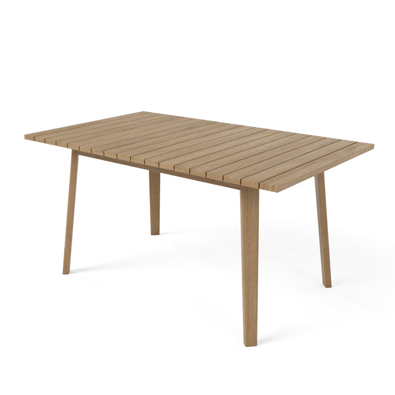 Outdoor Dining Table, 29.5" H x 59.1" W x 35.4" D