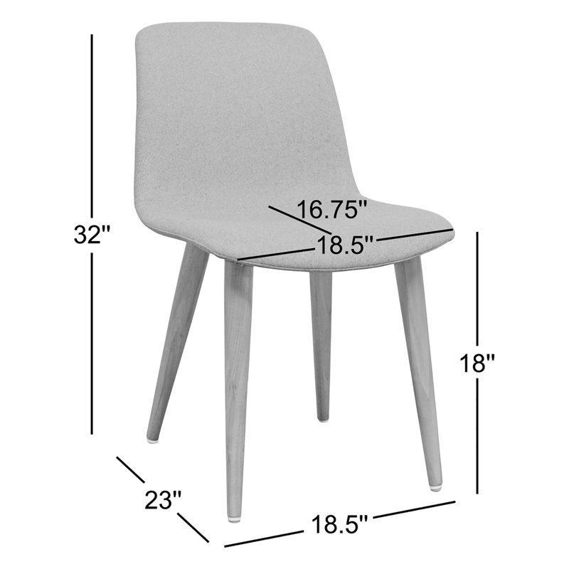 Kattrina Darian Dining Chair, Gray