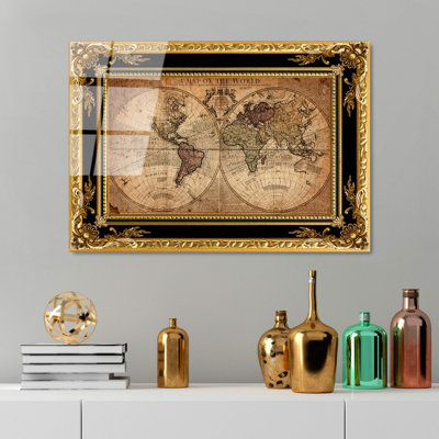 Élégante peinture décorative en verre trempé de 19,7 po x 27,6 po | 100% verre trempé, épaisseur: 0,16 pouce | Parfait pour la décoration intérieure, le salon et le bureau | Superbe œuvre d'art avec une esthétique moderne