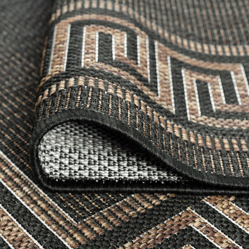 Tapis intérieur / extérieur Abrahams, Rectangle 4 pi x 5 pi 3 po