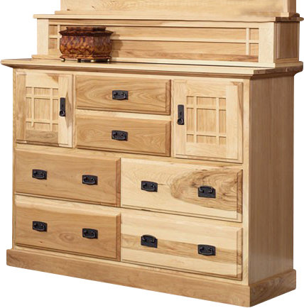 Arvilla Hickory Solid Wood 60 " W 6 - Drawer Dresser