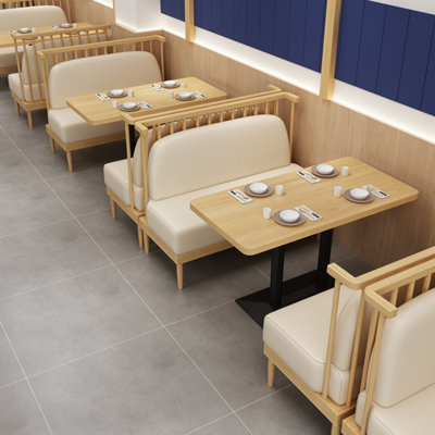 Banc rembourré en similicuir de style japonais