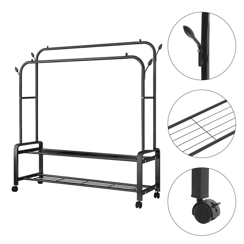 150cm Rolling Clothing Rack