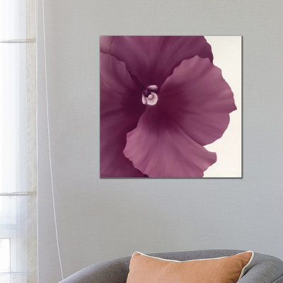 Violet Flower II by Yvonne Poelstra-Holzhaus - Wrapped Canvas Gallery-Wrapped Canvas Giclée