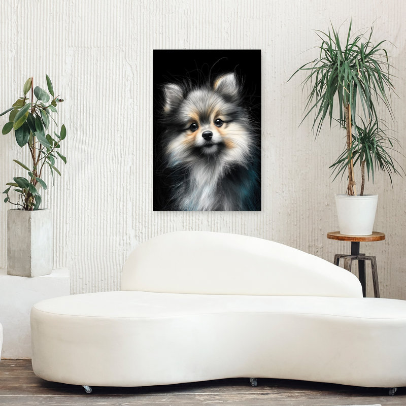 Pomeranian Dog 1 Piece Wrapped Canvas Wall Art, 91.44 cm H x 60.96 cm W