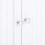 Blanc, armoire de rangement de salle de bain, portes et tablettes, profondeur de 24 po, 26,4 lb, intérieur réglable, coin de plancher facile à entretenir, profondeur de 24 po, conception-651686470-651686468