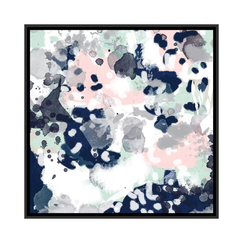 « melia », impression sur toile, H 18 po x l 18 po x P 1,5 po, Toile avec cadre noir