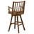 Cleary Swivel Solid Wood Counter Stool-560646841