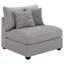 Chaise d'appoint rembourrée en tissu avec coussins