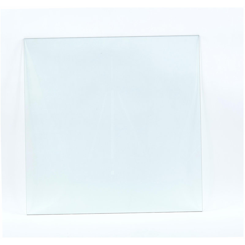 Tempered clear glass top.80CM square