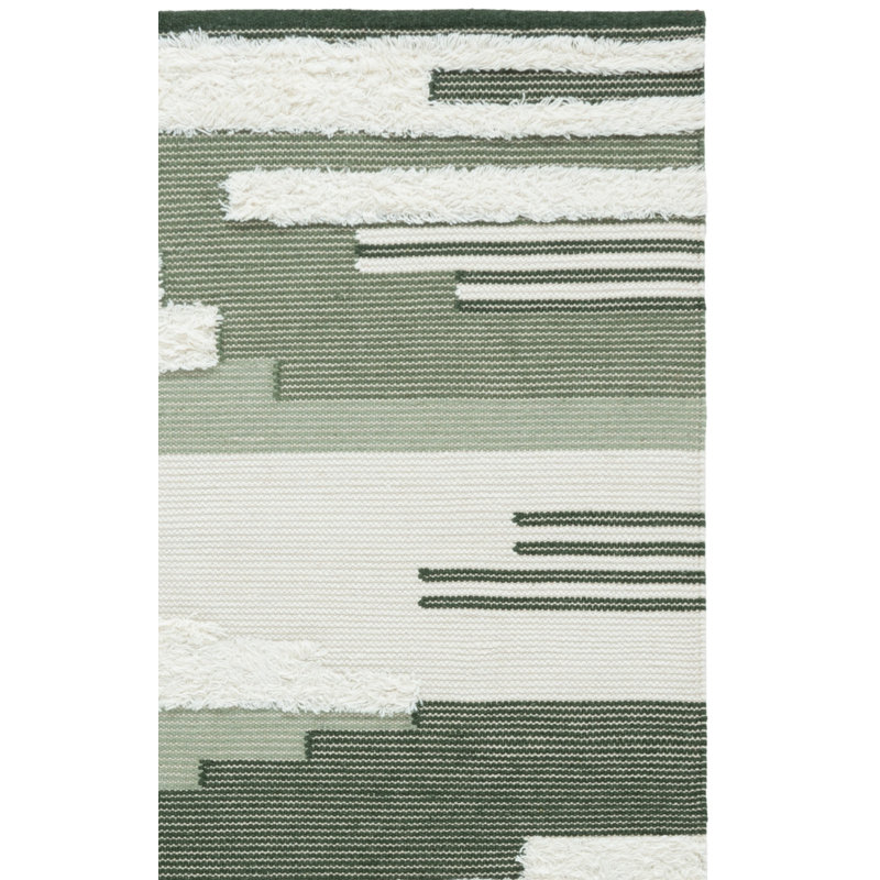 Kenya 280 Hand Woven 80% Wool; 20% Cotton Geometric Rug, Rectangle 6' x 9'