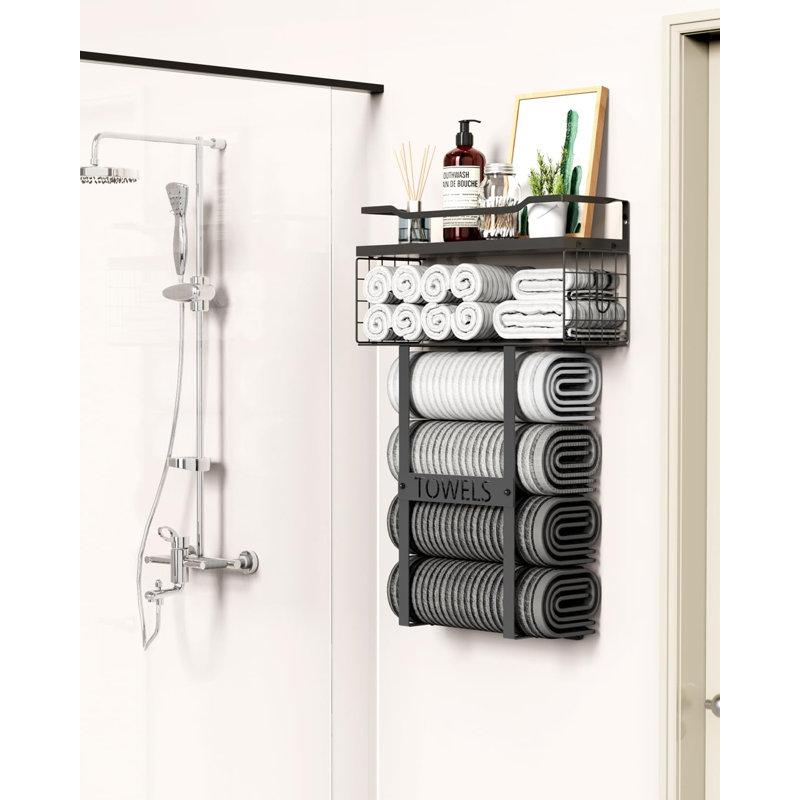 42 cm Stainless Steel Wall Mounted and Fixture Towel Stand