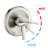 Brushed Nickel Shower Package With 2 Heads And 5 Spray Patterns 8" Rain Head Handheld In For Modern Bathroom