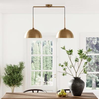 2-Light Kitchen Island Pendant