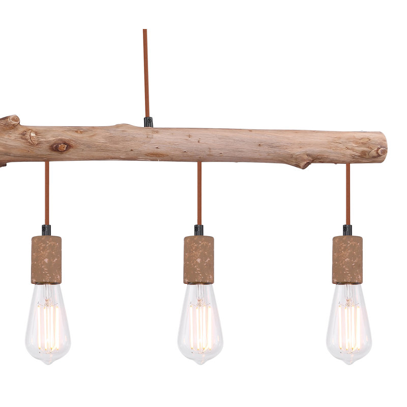 Ludowici 5 - Light Brown Kitchen Island Pendant