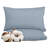 ROYALE LINENS 300 Thread Count 100% Long Staple Combed Cotton Pillowcases Set of 2 - Ultra Soft - Standard Bed Pillow Cover - 20"x26" - Breathable, Cool & Crisp Percale Pillow Case (Std, Lake Blue)-114665969-114665972
