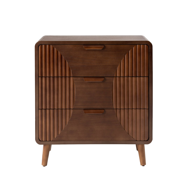 Kriday 19.3'' W Nightstand with 3 Drawers