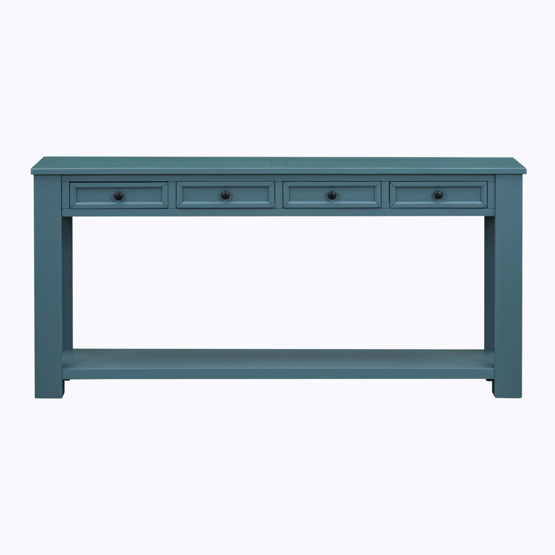 Arlesia 63'' Console Table, Dark Blue