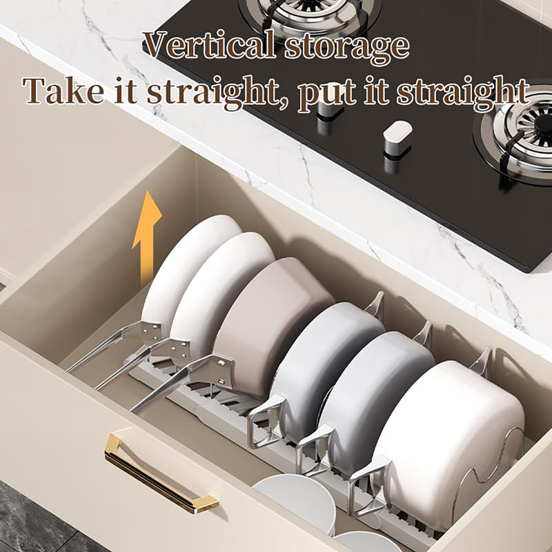 Range-pan extensible pour armoire, Noir