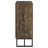 Rustic and Gunmetal Accent Cabinet