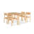 Hadlyn 4 - Person Solid Wood Patio Dining Set Rectangular Table