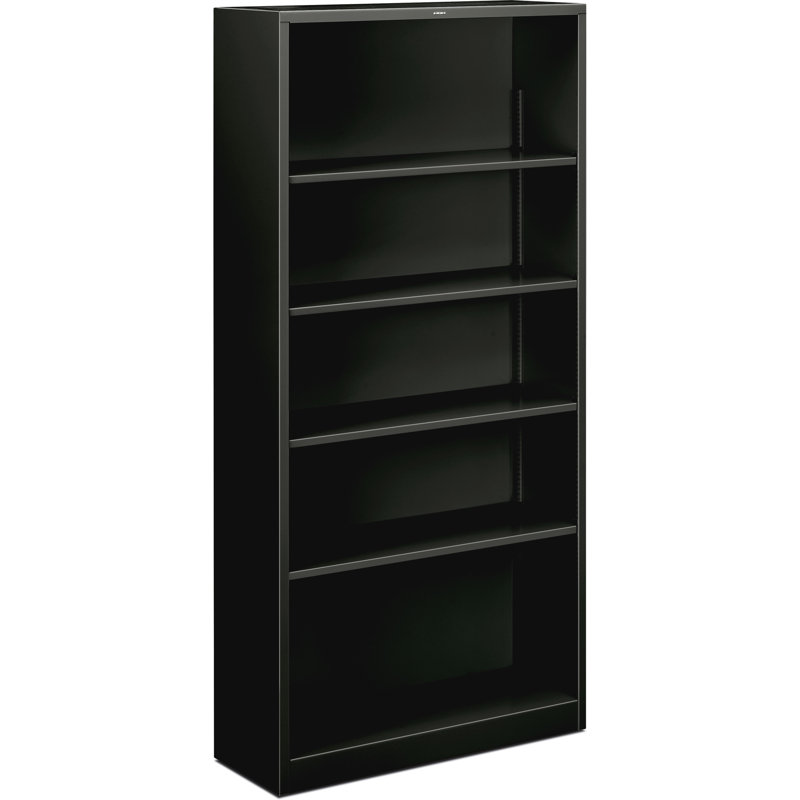Brigade Standard Bookcase, Black, 71" H x 34.5" W x 12.63" D