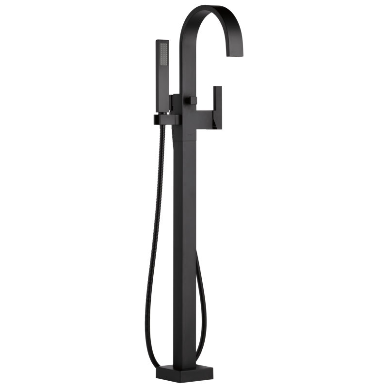 Siderna® Single-Handle Freestanding Tub Filler, Matte Black