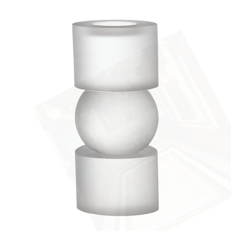 Petit porte-bougie en verre D3.1X7.1 "Palisade, 7.1" H x 3.1" W x 3.1" D