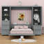 Lit escamotable Murphy avec placard, tiroirs et tablettes-1620778313