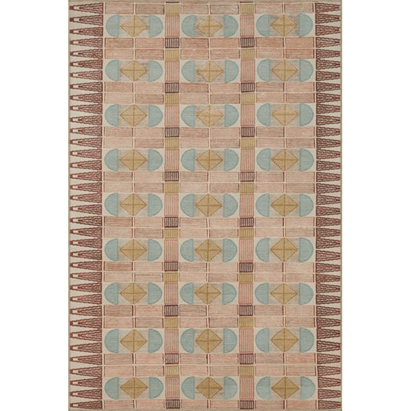 Tapis décoratif lavable à la machine, Rectangle 5 pi 1 po x 7 pi 7 po