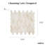 Channing 1-in. x 2.5-in. Elongated Hex Marble Look Polished Natural Stone Wall & Floor Mosaic Tile-50210663