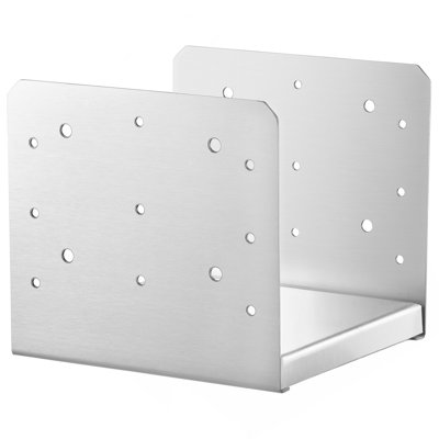 8"X 8" Post Base, 1Pcs Stainless Steel Adjustable Post Anchor Bracket(Internal 7.8 X 7.3"), Adjustable Post Base For Pavilion Deck Porch Handrail Railing Support Decorative Anchor Plate