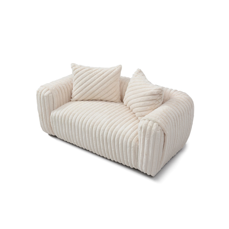 Loveseat For Living Room, White