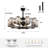 Ferris 36'' 10 - Light Dimmable Crystal Ceiling Fan with Light Kit and Remote Control-493983252