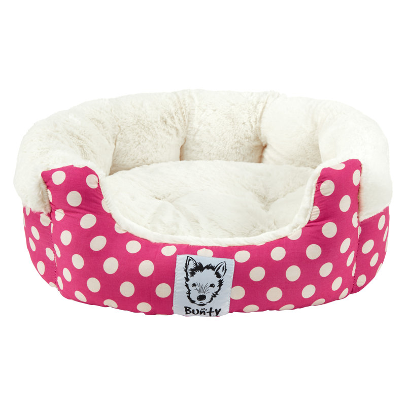 Aryana Fleece Pet Bed, Medium (50cm W x 50cm D), Pink