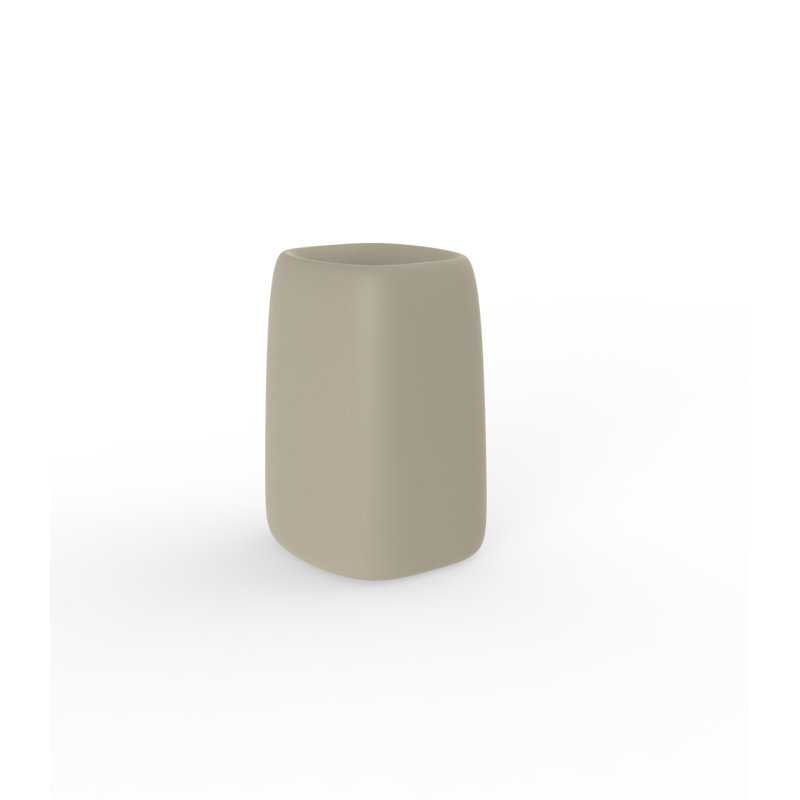 Organic Resin Pot Planter, Ecru, 27.5" H x 20" W x 18" D