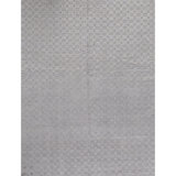 Geometric Area Rug in Silver