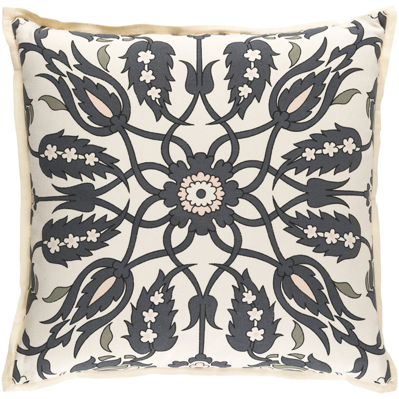 Chafin Square Pillow Cover & Insert, 20" H x 20" W, Red\Brown, Down