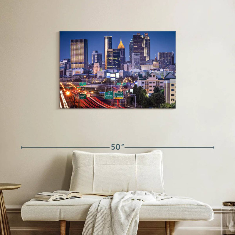 Ravi Atlanta Evening Rush, 24" H x 36" W