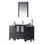 Ensemble de meuble-lavabo de salle de bain simple avec miroir 49 po Mance-24551117
